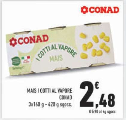 MAIS I COTTI AL VAPORE CONAD
