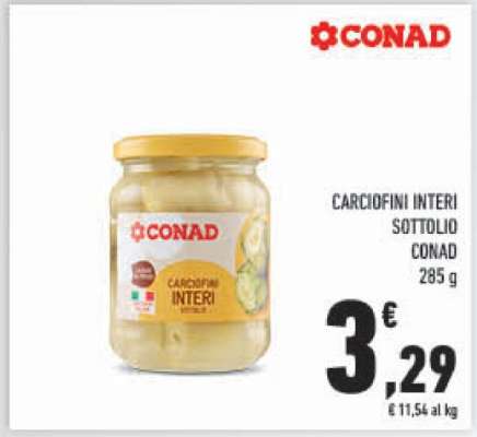 Carciofini Interi Sottolio Conad