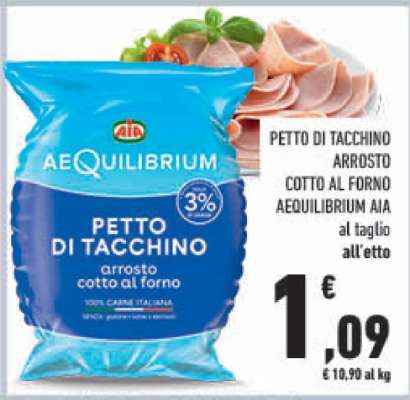 PETTO DI TACCHINO ARROSTO COTTO AL FORNO AEQUILIBRIUM AIA
