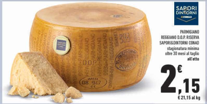 Parmigiano Reggiano D.O.P. Riserva Sapori&Dintorni Conad