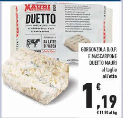GORGONZOLA D.O.P. E MASCARPONE DUETTO MAURI