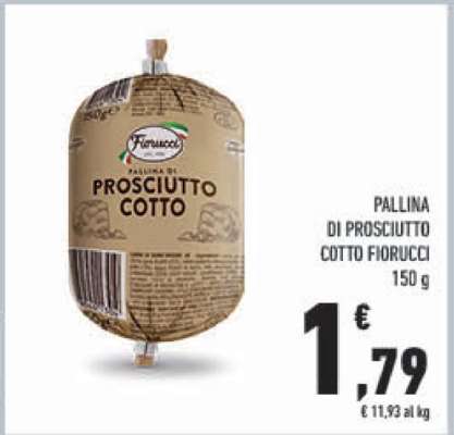 PALLINA DI PROSCIUTTO COTTO FIORUCCI