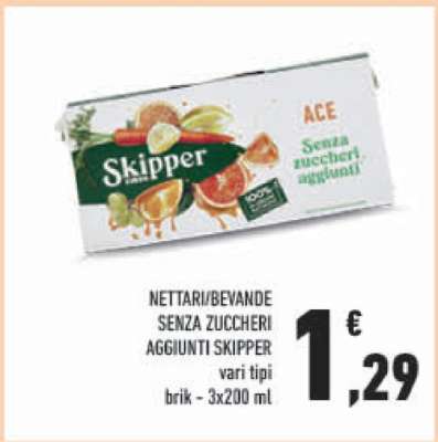 Skipper Nettari/Bevande