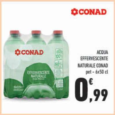 ACQUA EFFERVESCENTE NATURALE CONAD