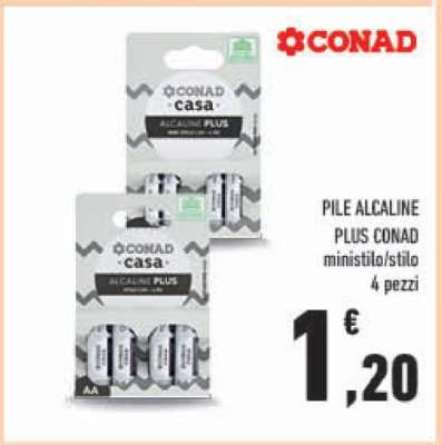 PILE ALCALINE PLUS CONAD