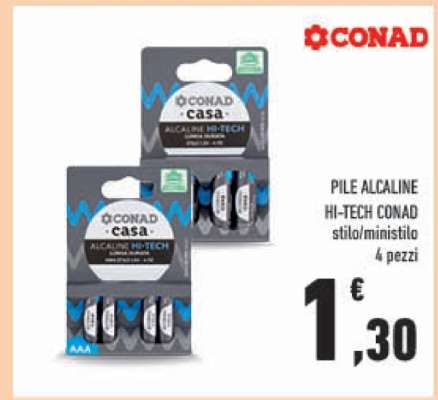 Pile Alcaline Hi-Tech Conad