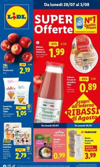 Volantino Lidl - 28/7/2025 - 3/8/2025.