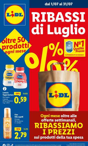 Volantino Lidl - 1/7/2025 - 31/7/2025.