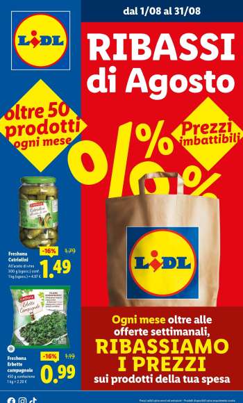 Volantino Lidl - 1/8/2025 - 31/8/2025.
