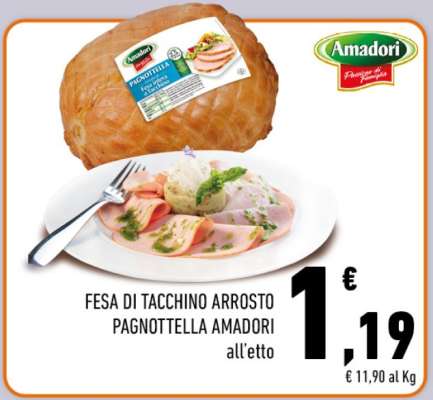 Fesa di Tacchino Arrosto Pagnotella Amadori