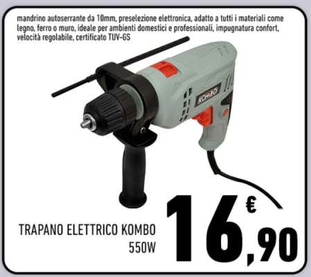 TRAPANO ELETTRICO KOMBO 550W