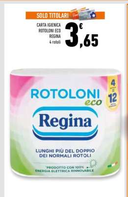 CARTA IGIENICA ROTOLONI ECO REGINA