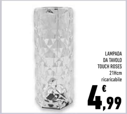 LAMPADA DA TAVOLO TOUCH ROSES