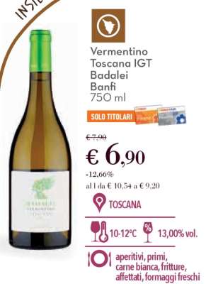Vermentino Toscana IGT Badalei Banfi 750 ml