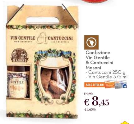 Confezione Vin Gentile & Cantuccini Masoni
