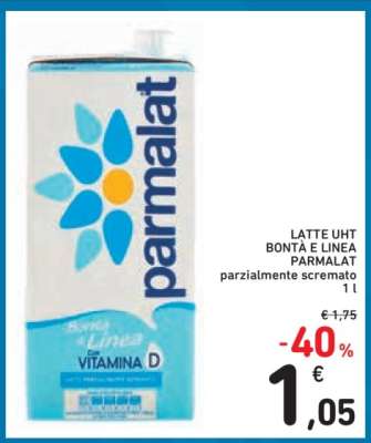LATTE UHT BONTÀ E LINEA PARMALAT