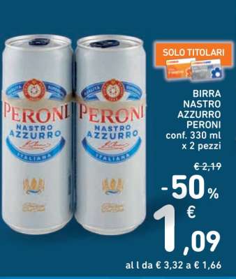 Birra Nastro Azzurro Peroni