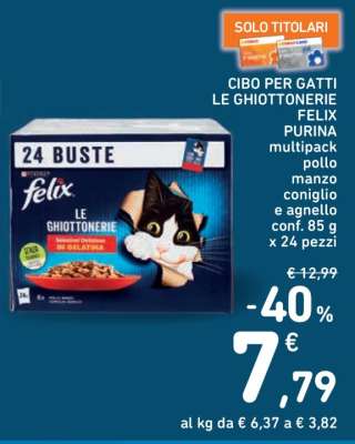 CIBO PER GATTI LE GHIOTTONERIE FELIX