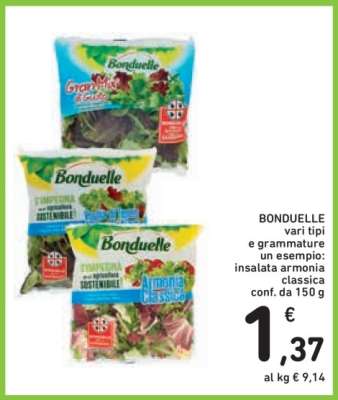BONDUELLE vari tipi e grammature
