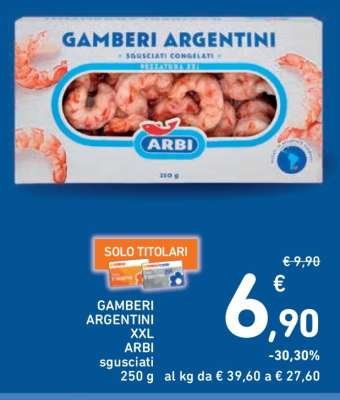 GAMBERI ARGENTINI XXL ARBI