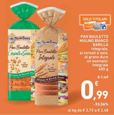 PAN BAULETTO MULINO BIANCO BARILLA