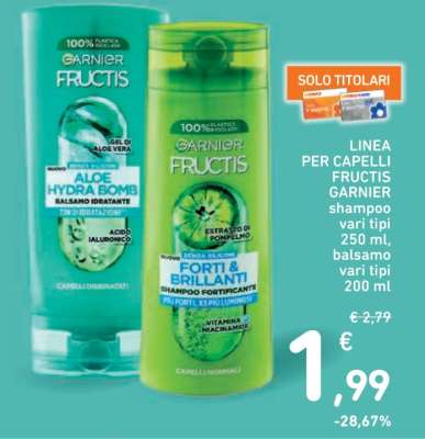 LINEA PER CAPELLI FRUCTIS GARNIER