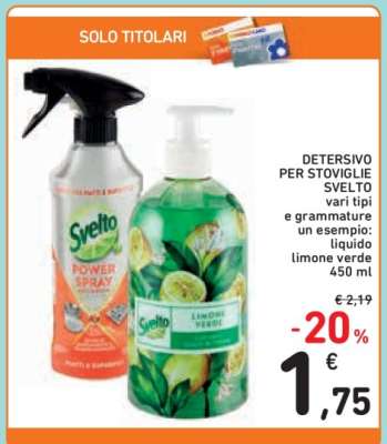 Detersivo per stoviglie Svelto