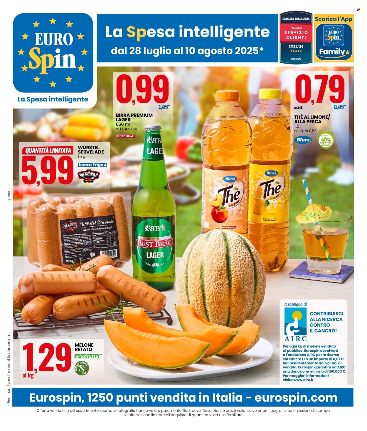 Volantino EuroSpin - 28/7/2025 - 10/8/2025. Pagina 1