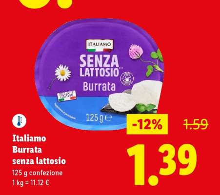Italiamo Burrata senza lattosio