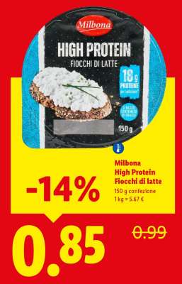 Milbona High Protein Fiocchi di latte