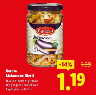 Baresa Melanzane filetti