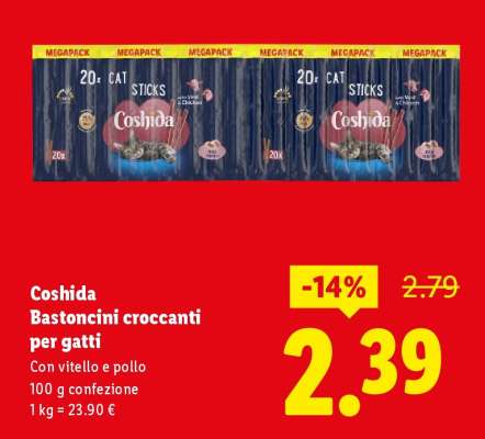 Coshida Bastoncini croccanti per gatti