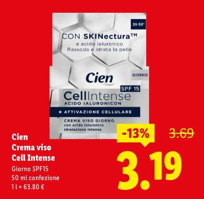 Cien Crema viso Cell Intense