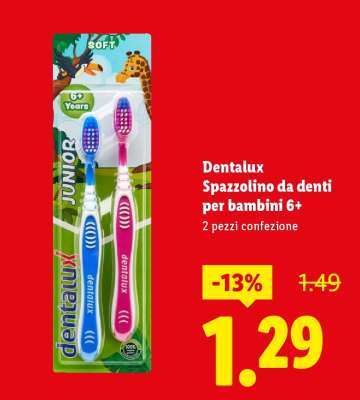 Dentalux Spazzolino da denti per bambini 6+