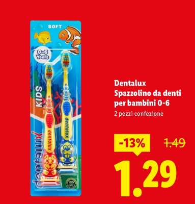 Dentalux Spazzolino da denti per bambini 0-6