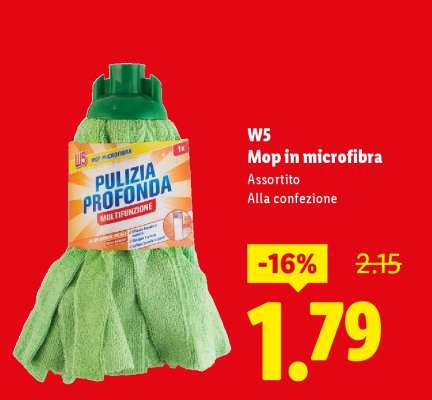 W5 Mop in microfibra