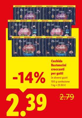 Coshida Bastoncini croccanti per gatti