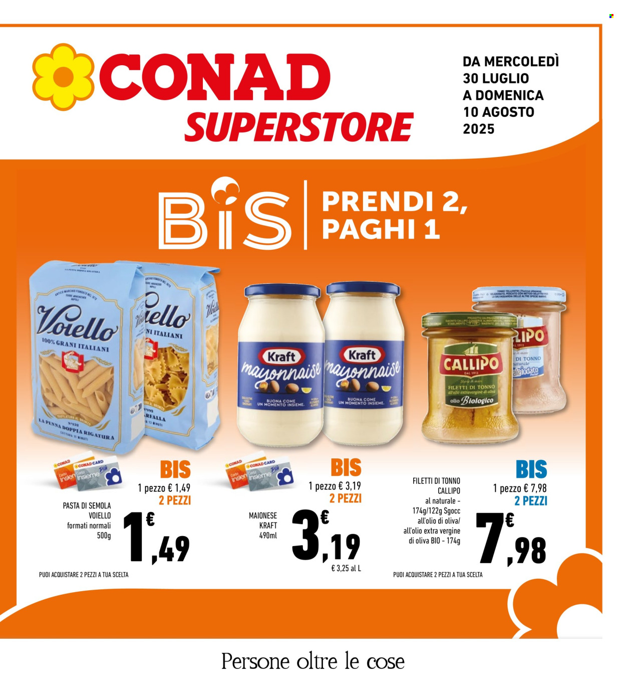 Volantino Conad Superstore - 30/7/2025 - 10/8/2025. Pagina 1
