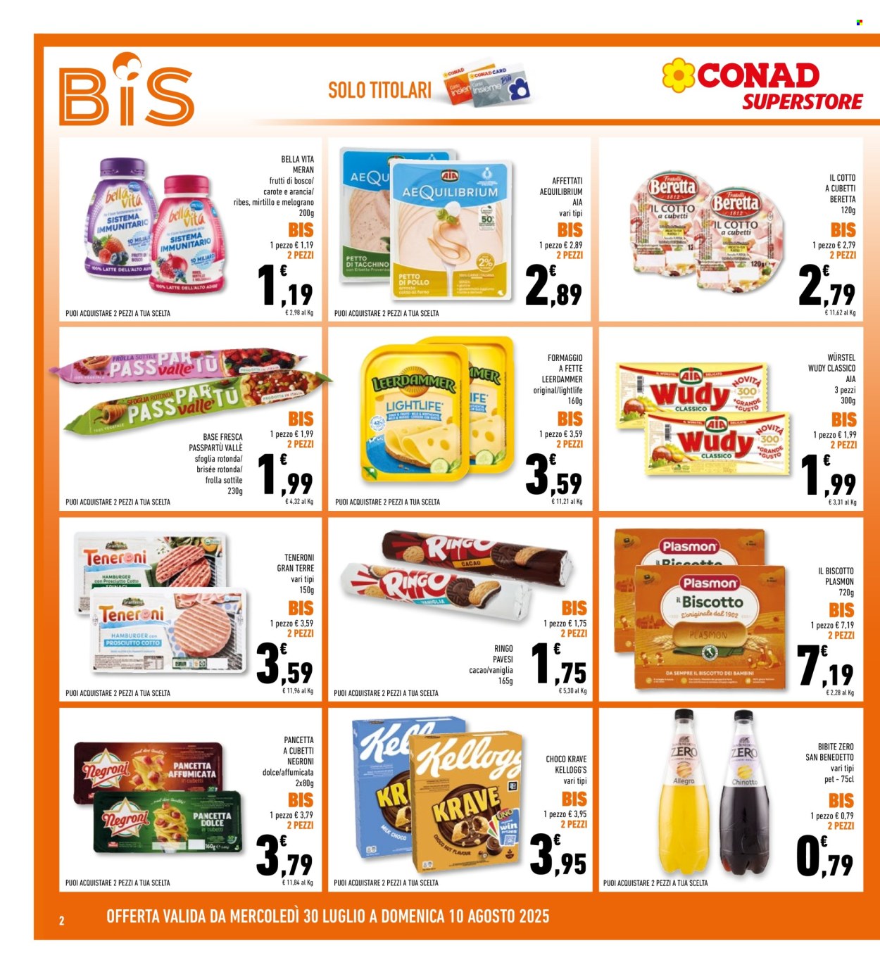 Volantino Conad Superstore - 30/7/2025 - 10/8/2025. Pagina 2