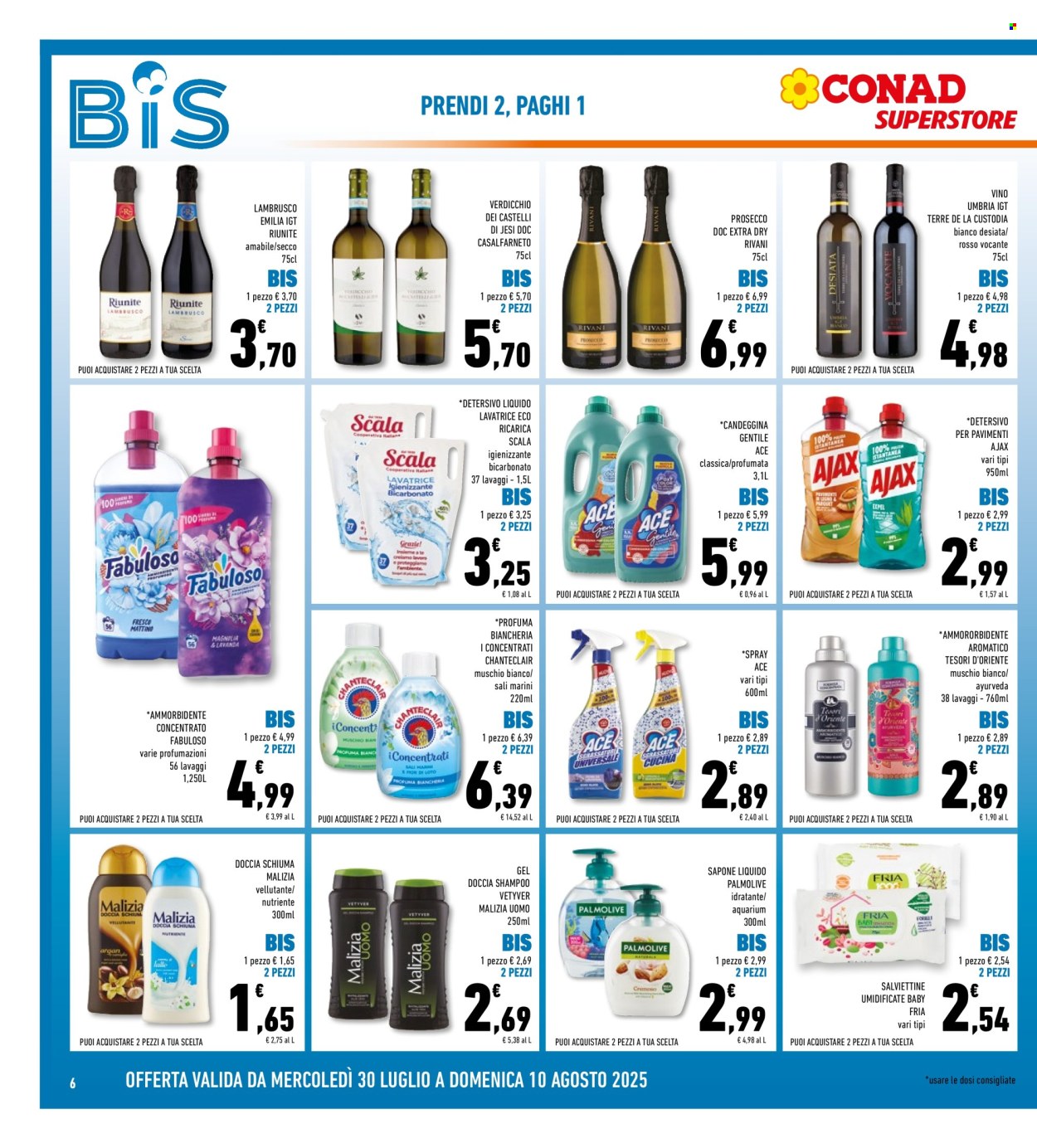 Volantino Conad Superstore - 30/7/2025 - 10/8/2025. Pagina 6