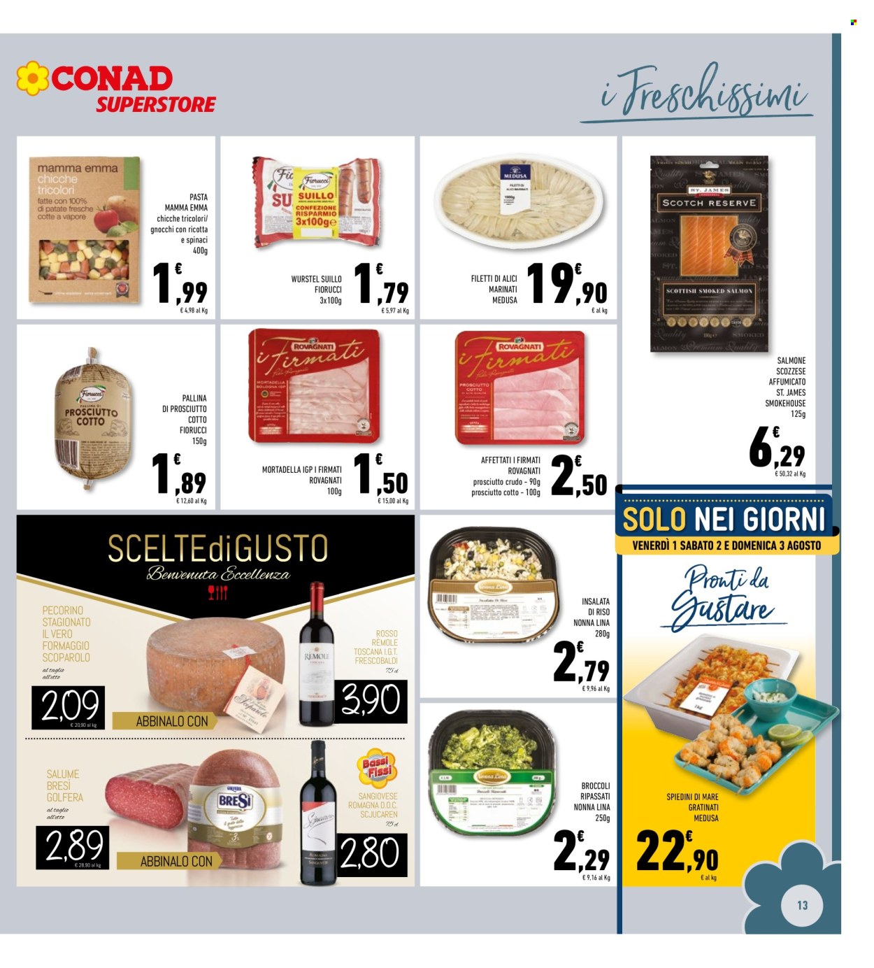 Volantino Conad Superstore - 30/7/2025 - 10/8/2025. Pagina 13