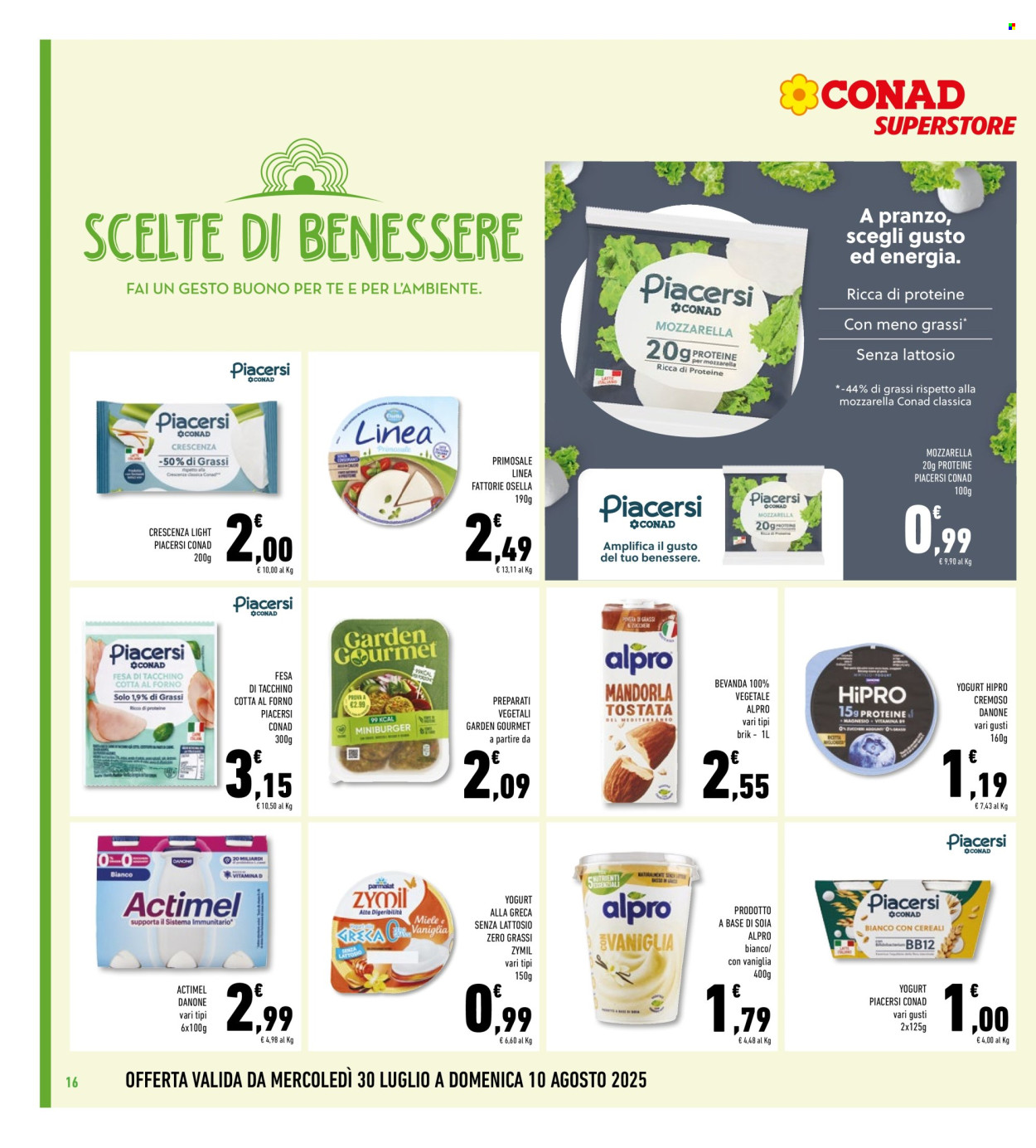 Volantino Conad Superstore - 30/7/2025 - 10/8/2025. Pagina 16
