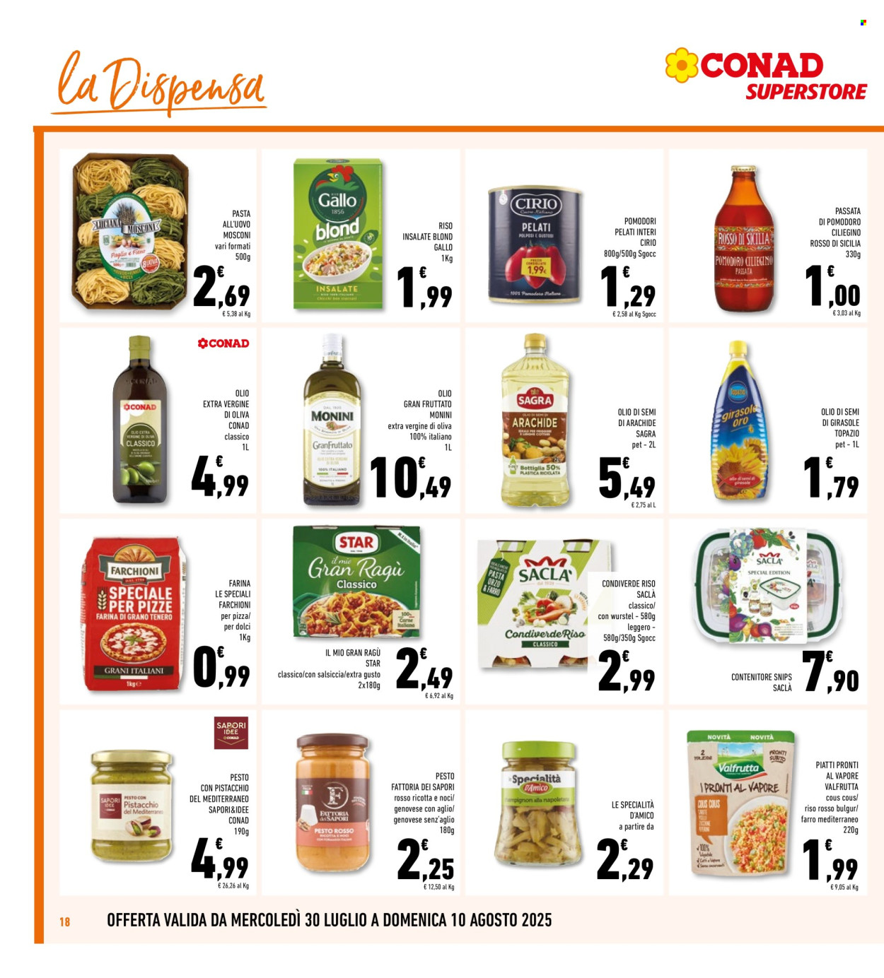Volantino Conad Superstore - 30/7/2025 - 10/8/2025. Pagina 18