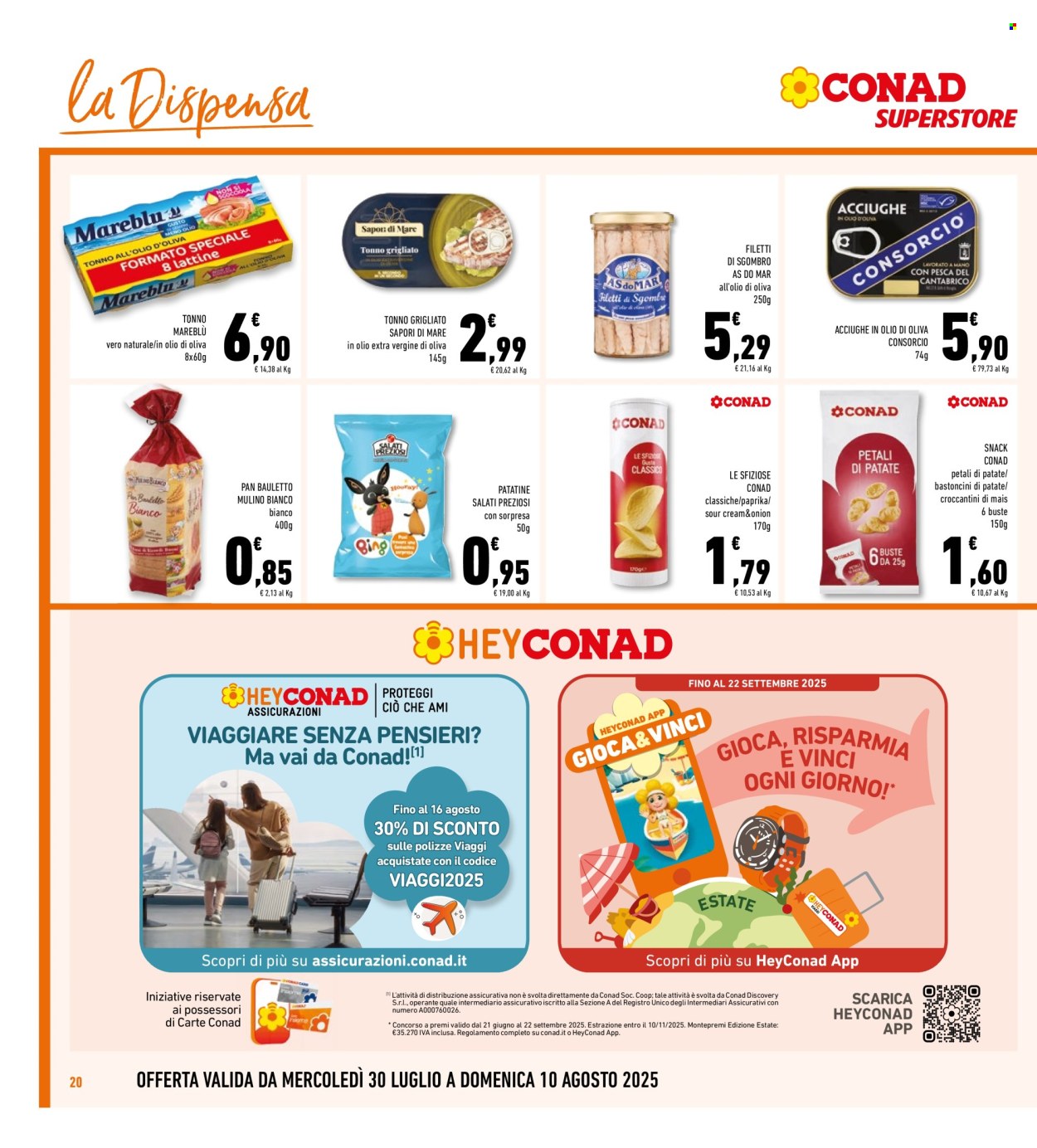 Volantino Conad Superstore - 30/7/2025 - 10/8/2025. Pagina 20