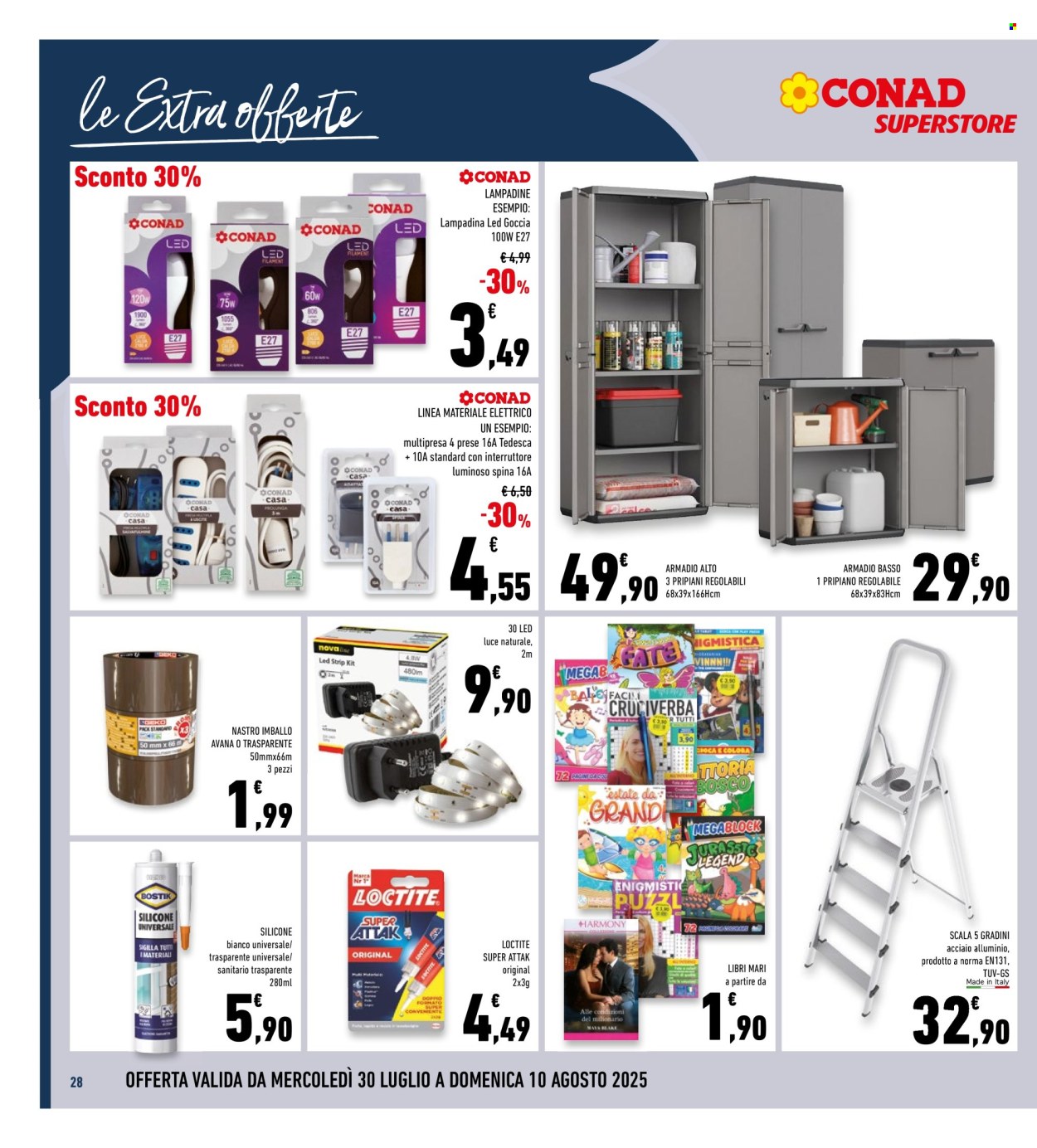 Volantino Conad Superstore - 30/7/2025 - 10/8/2025. Pagina 28