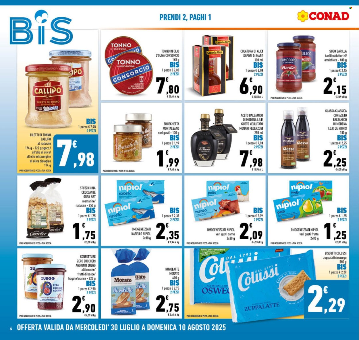 Volantino Conad - 30/7/2025 - 10/8/2025. Pagina 4