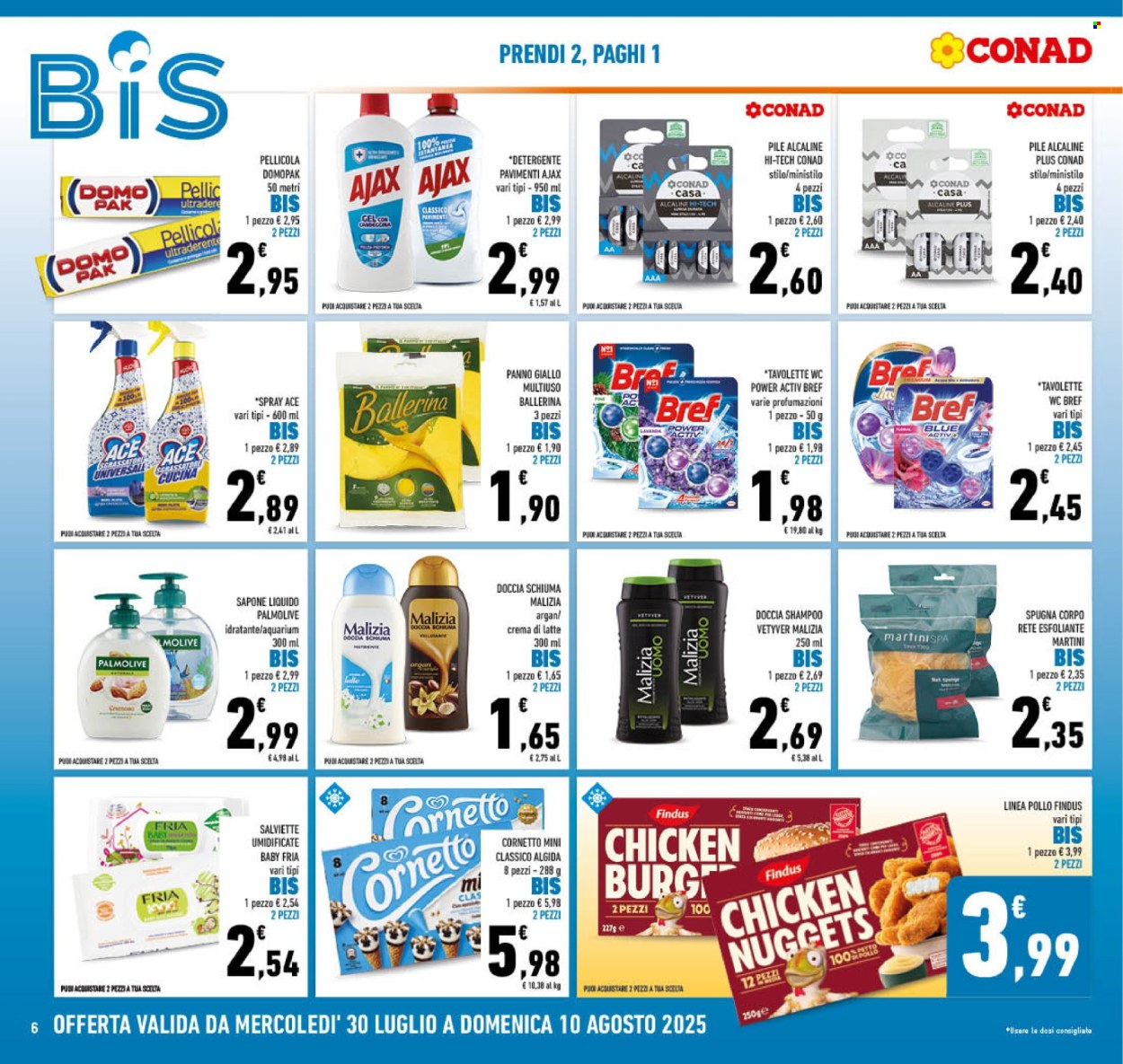 Volantino Conad - 30/7/2025 - 10/8/2025. Pagina 6