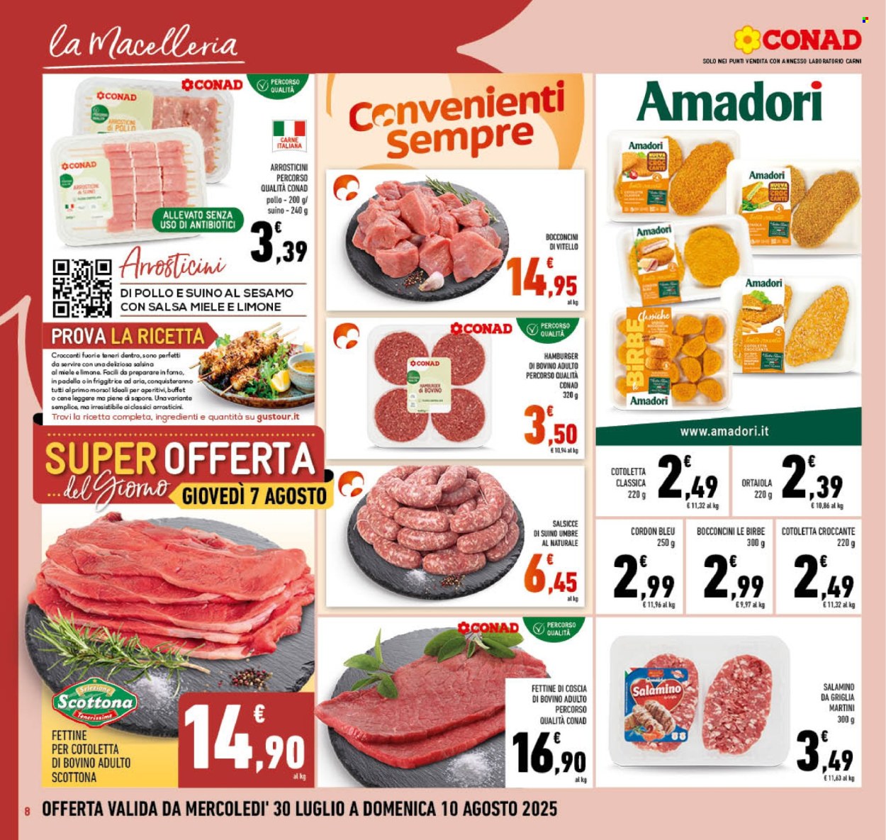 Volantino Conad - 30/7/2025 - 10/8/2025. Pagina 8