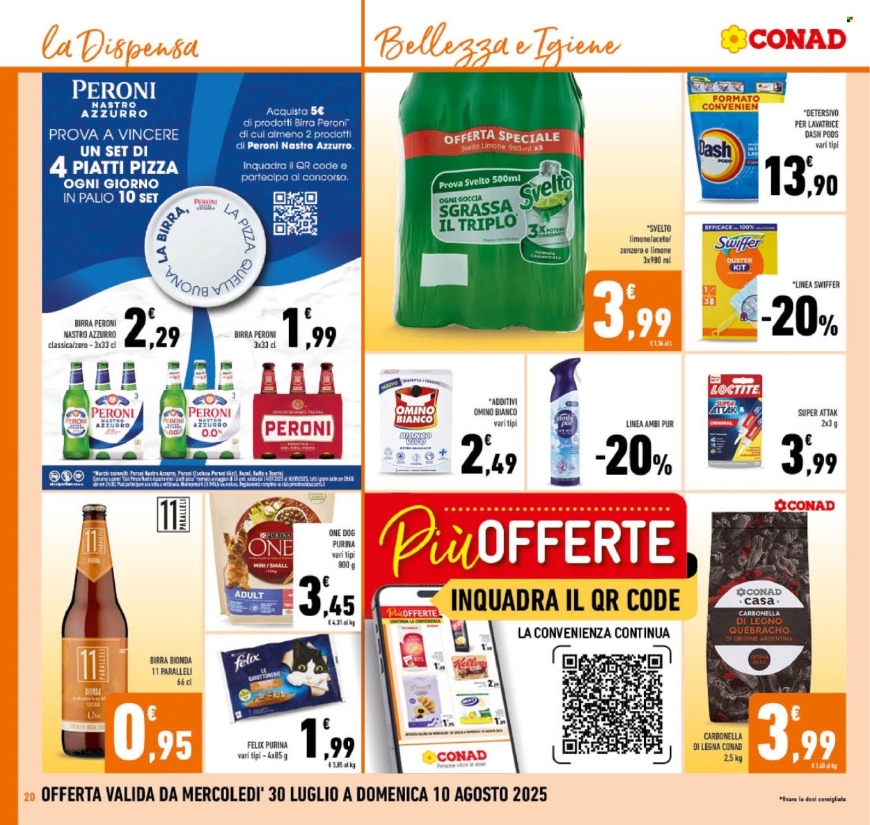 Volantino Conad - 30/7/2025 - 10/8/2025. Pagina 20