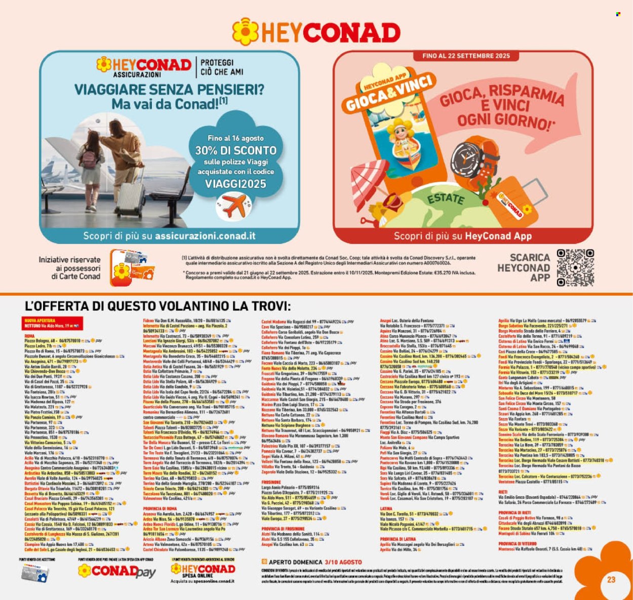 Volantino Conad - 30/7/2025 - 10/8/2025. Pagina 23